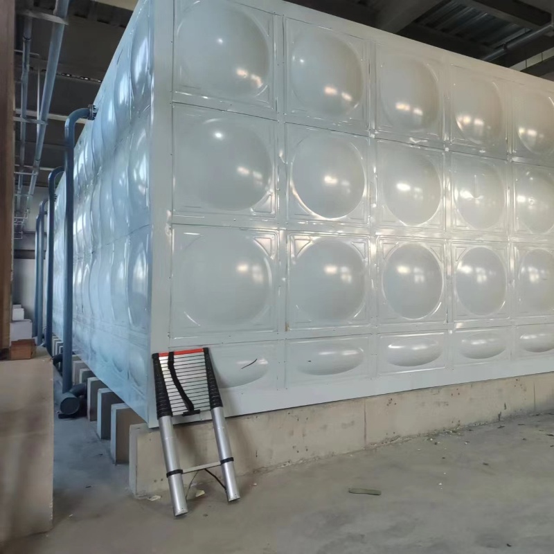 河北唐山曹妃甸熱力公司1080立方熱水箱注水完成，圓滿交工